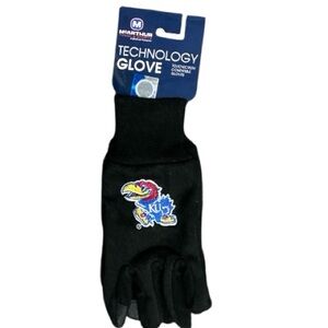McArthur - NWT - Kansas Jayhawks Black Technology Gloves